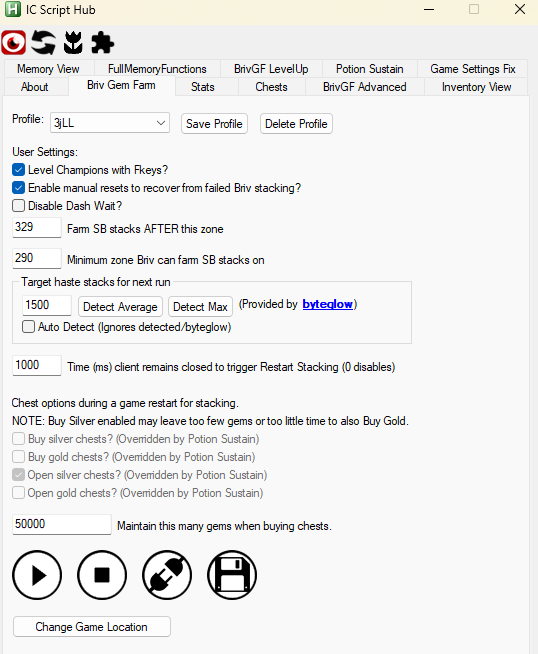 Finale Script Settings